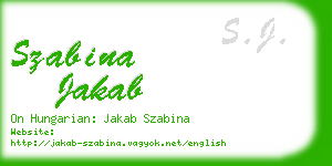 szabina jakab business card